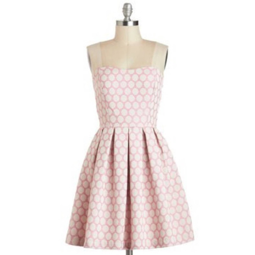 Modcloth My Favorite Macaroon Dress in Pink, Small